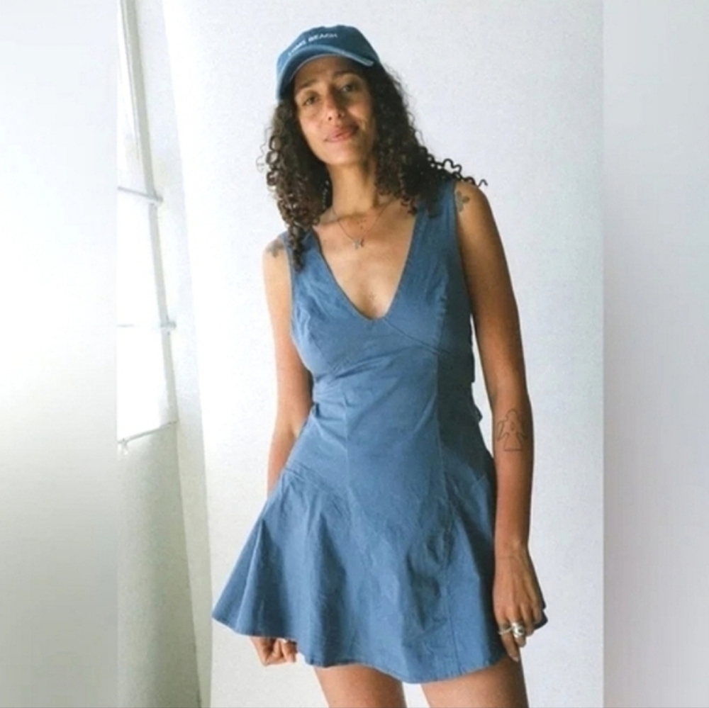 Free People Eye Catching Mini Dress NWOT Size XL TL - Picture 9 of 12
